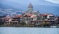 Mtskheta skyline and Kura River