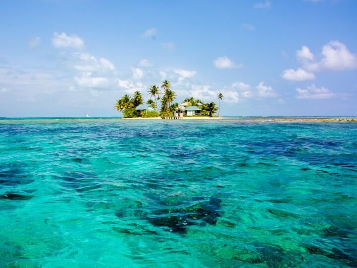Belize small island tropical water