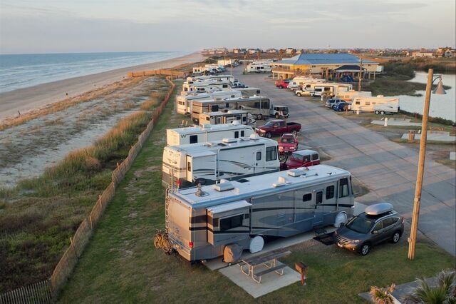 Galveston beach camping