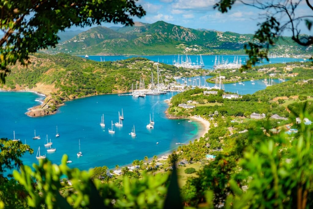 English harbour and Nelsons Dockyard in Antigua
