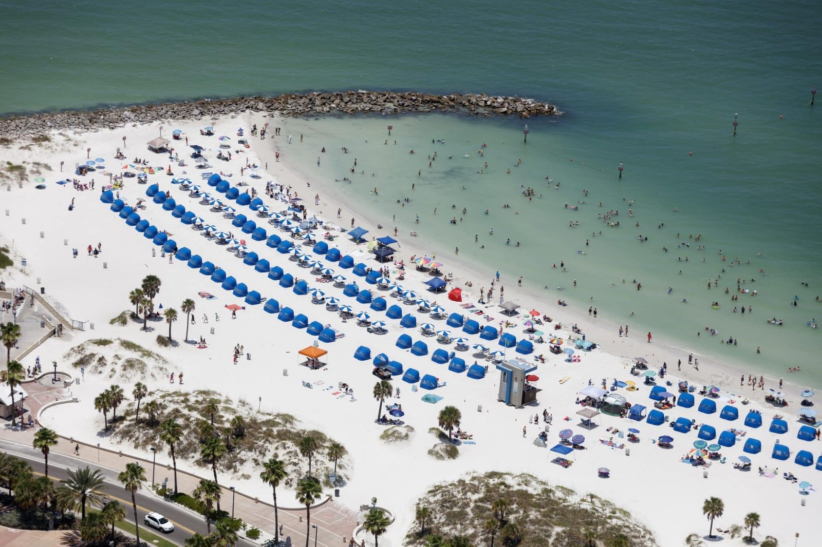 Clearwater Beach from above
