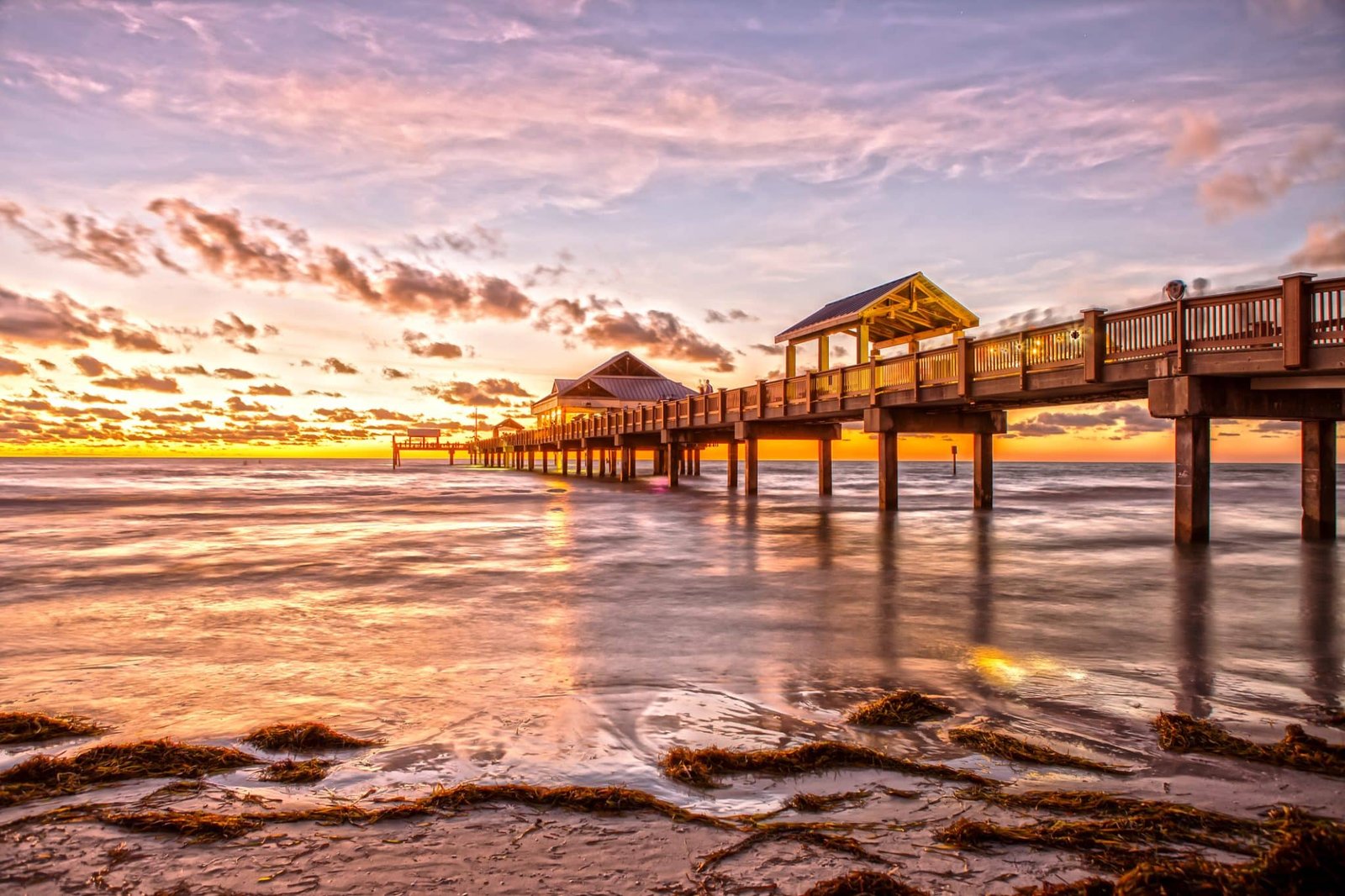 Clearwater Beach Pier at Sunset