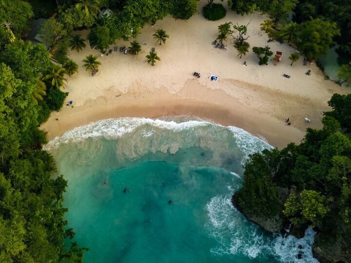 Port Antonio Jamaica Frenchman’s Cove aerial Footage