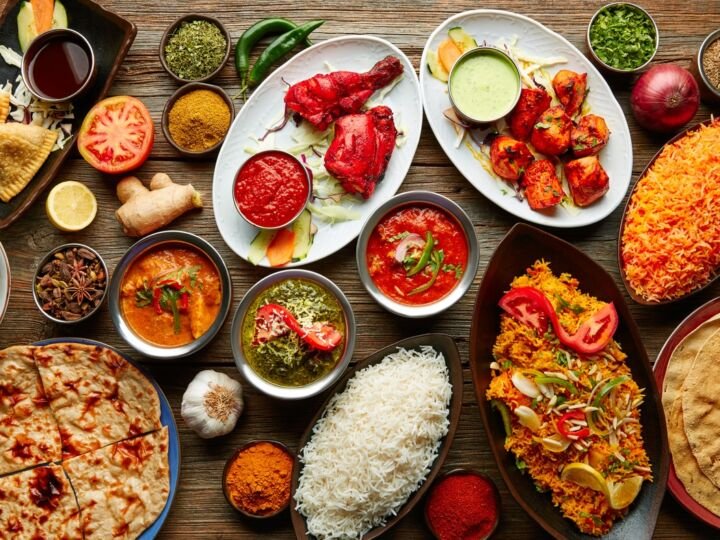 Indian food display