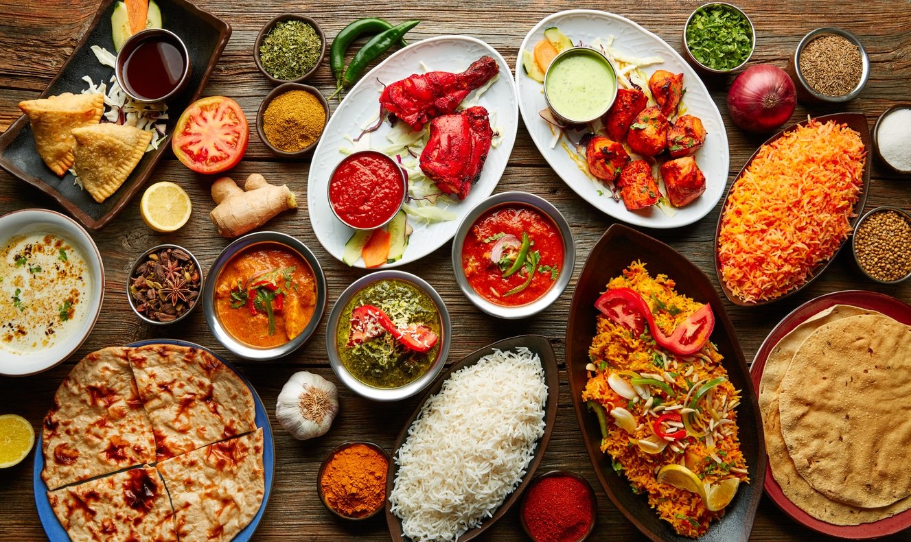 Indian food display