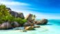 Anse Source D'Argent - the most beautiful beach of Seychelles. La Digue Island, Seychelles