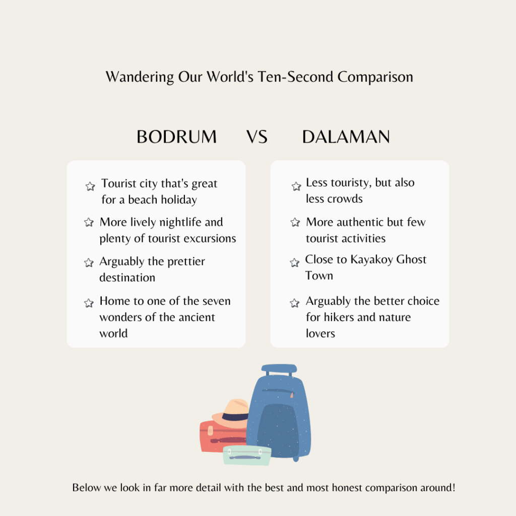An infographic pitting Bodum vs Dalaman and showing some of the key differences that will be discovered later in the article.
