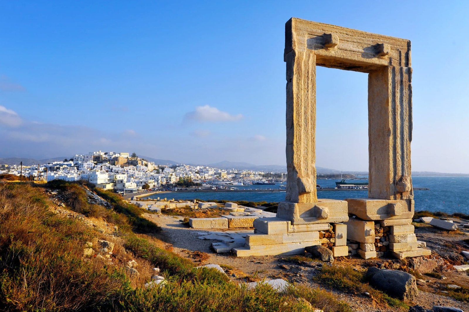 Portara gate, Naxos island, Greece