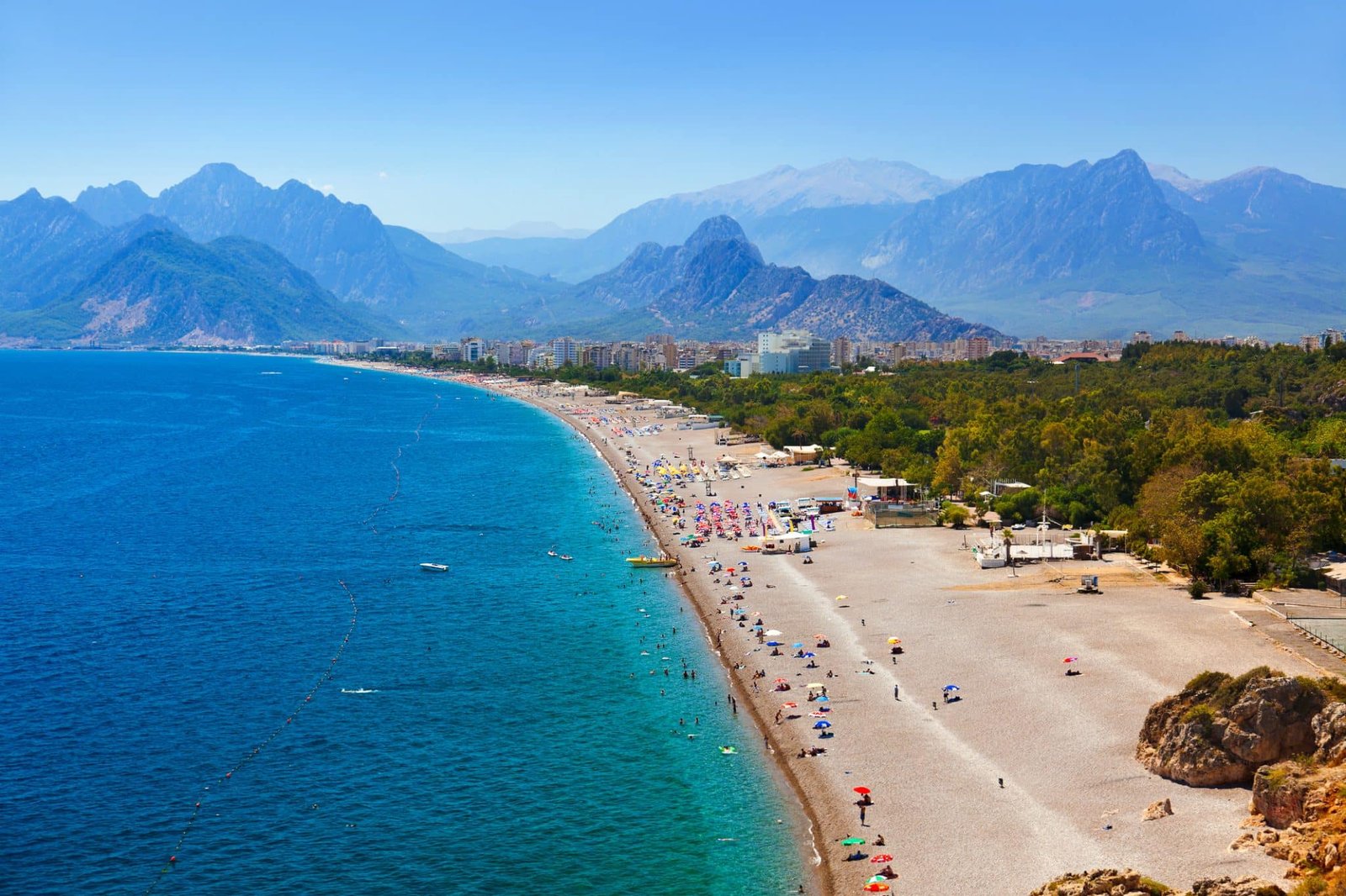 Beach at Antalya Turkey - travel background