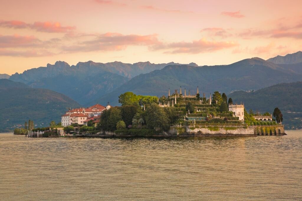 The famous old Isola Bella in the Lake Maggiore, one of the most famous small italian island (Italy)