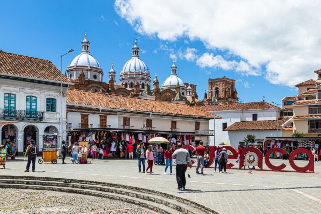 In Cuenca, Ecuador, San Francisco Plaza stands as a testament to history. A UNESCO World Heritage site, this charming square showcases the city's essence, with the Cathedral providing a majestic backdrop.
