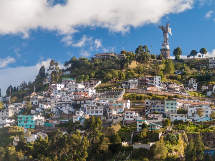 El Panecillo hill in Quito, Ecuador