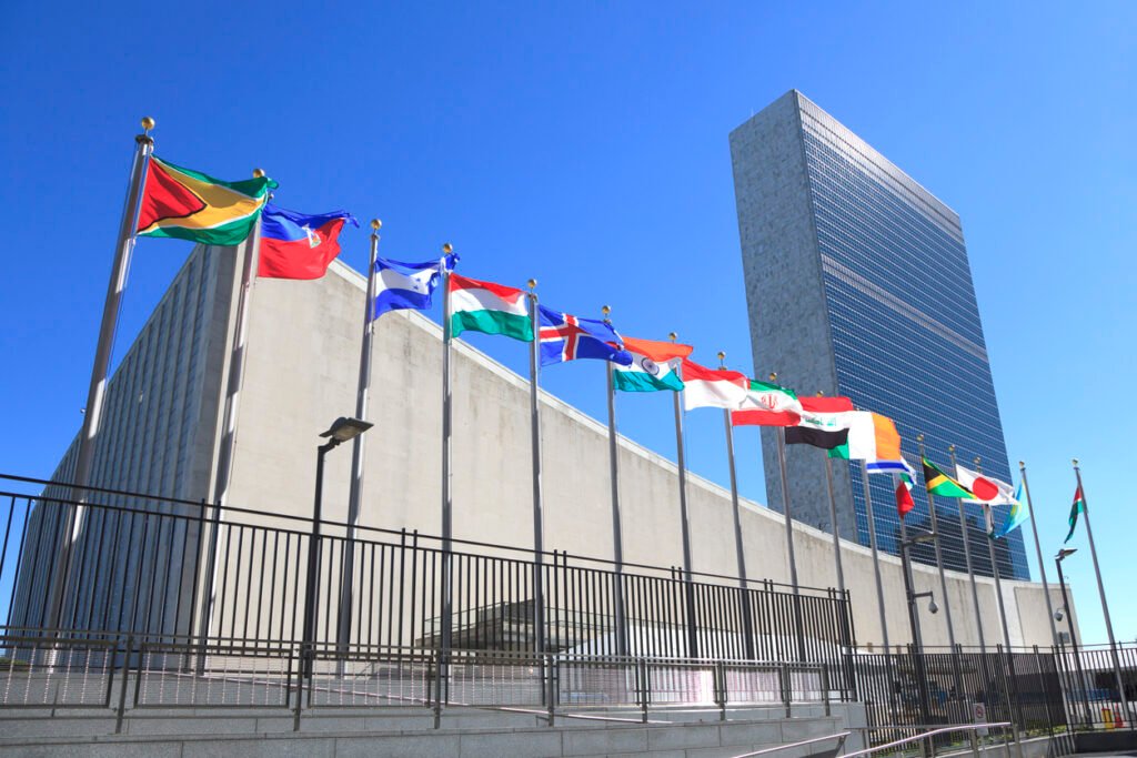 United Nations Headquarters in New York City: The hub of global diplomacy, where nations convene for peace and progress as the United Nations General Assembly commences.